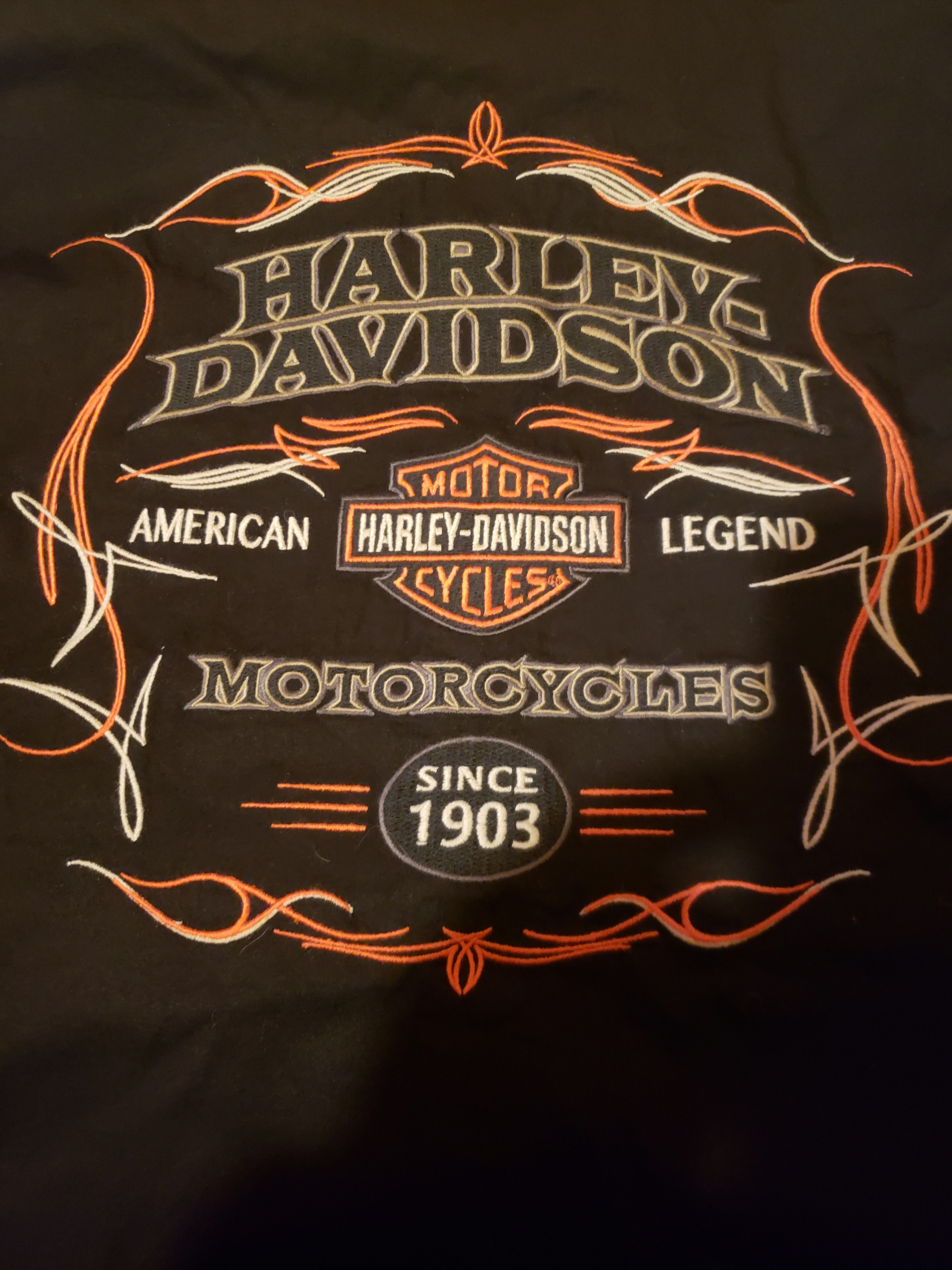 99048-16VM Harley-Davidson Men's Pinstripe Flames Button Woven L/S Shirt